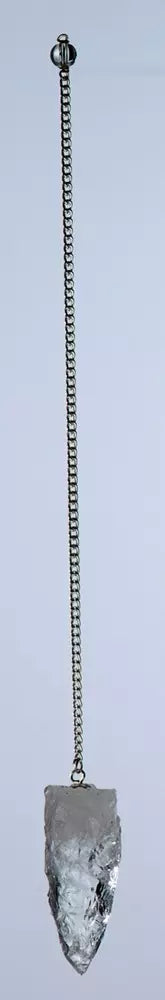 Rå bergkrystall pendel