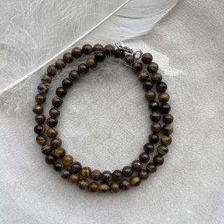 Tigerøye Krystallkjede Tigerøye Krystallkjede - 8 mm