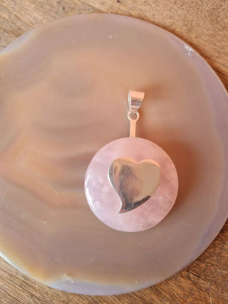 Hjerte Feste i Sølv til Krystallskive