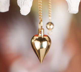 Dråpeformet gull pendel