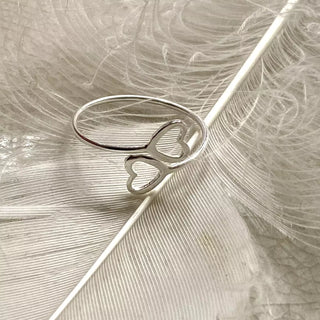 Hjertering med To Hjerter