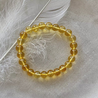 Citrin Armbånd (Farget) Citrin Farget Armbånd - 8mm S/M