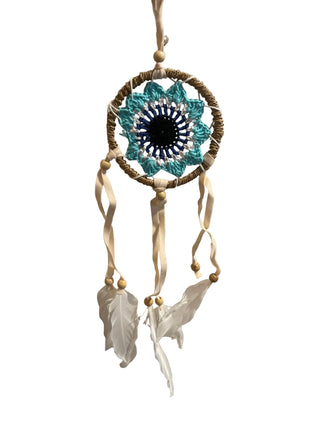Drømmefanger blå makrame liten