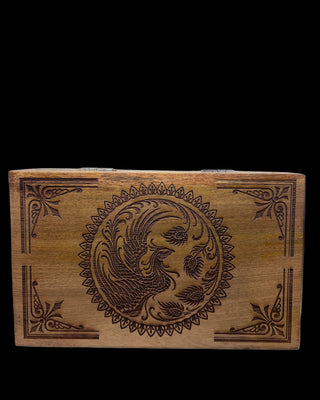 Føniks treboks i akasie