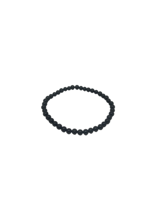 Armbånd svart turmalin 4mm