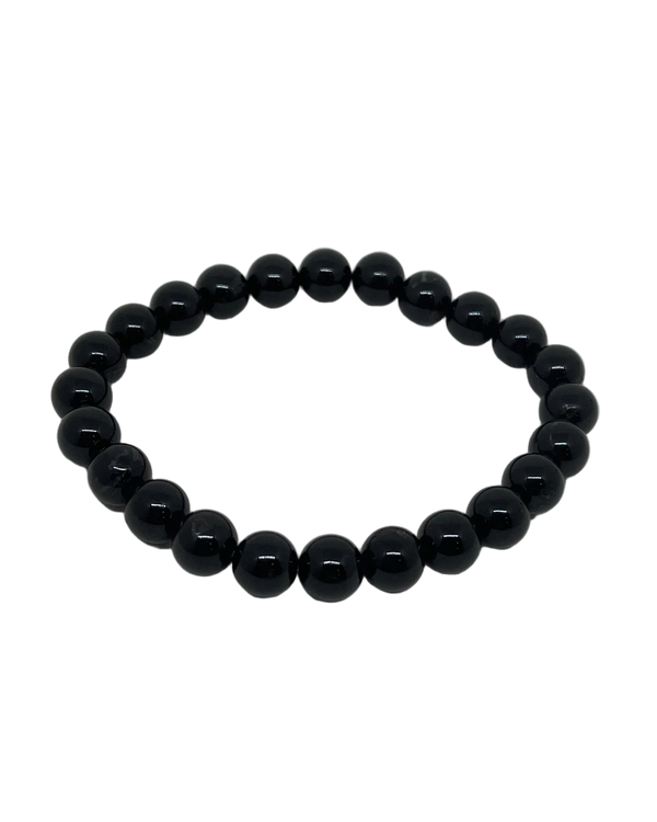 Sort turmalin armbånd 8mm