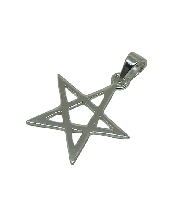 Pentagram anheng i sølv