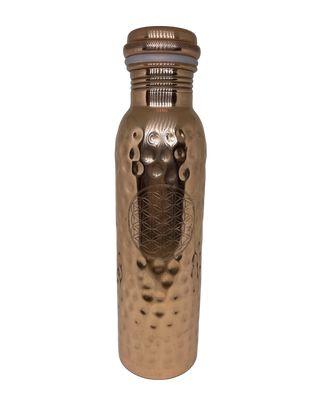 Kobberflaske flower of life 650ml
