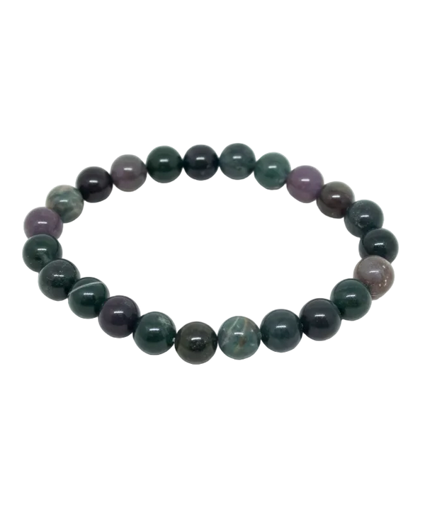 Blodstein (heliotrop) armbånd 8mm