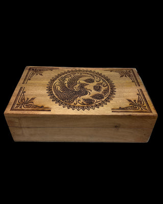 Føniks treboks i akasie