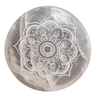 Selenitt Krystallader Mandala