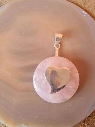 Hjerte Feste i Sølv til Krystallskive