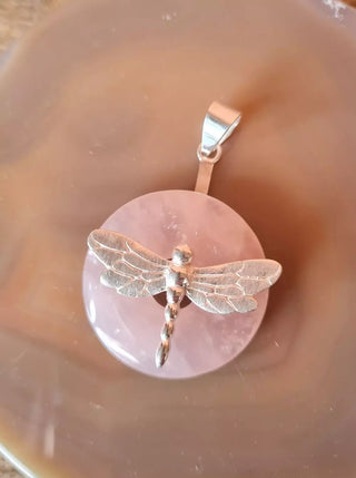 Øyenstikker Feste i Sølv til Krystallskive